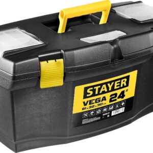STAYER VEGA-24, 610 х 320 х 300 мм, (24″), пластиковый ящик для инструментов (38105-21)