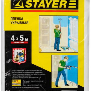 STAYER 4 м, 5 м, 7 мкм, защитная укрывочная пленка (1225-07-05)