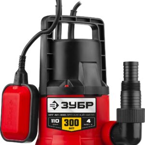 ЗУБР 300 Вт, дренажный насос для грязной воды (НПГ-М1-300)
