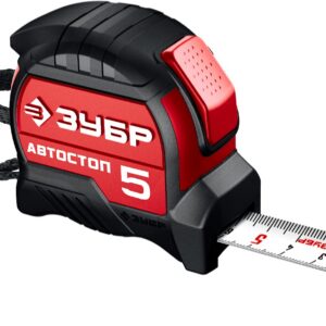 ЗУБР Автостоп, 5 м х 19 мм, рулетка с автостопом (34052-05-19)