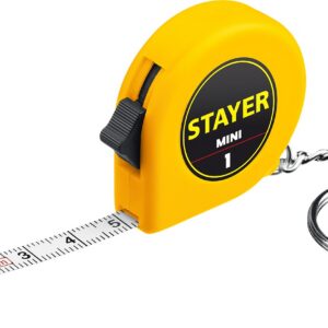 STAYER Mini, 1 м х 6 мм, рулетка-брелок (34140-1) — изображение 1
