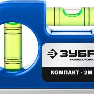 ЗУБР КОМПАКТ - 2М, 85 мм, магнитный компактный уровень, Профессионал (34551)