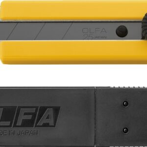 OLFA 25 мм, в комплекте с лезвиями EXCEL BLACK 5 шт, нож (OL-H-1BB/5BB )