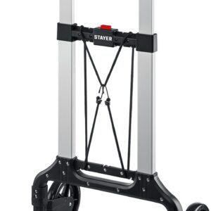 STAYER PROTruck, до 120 кг, из алюминиевого сплава, платформа 48.5 х 35 см, колеса d 16 см, вес 5 кг, складная хозяйственная тележка (38755-120)