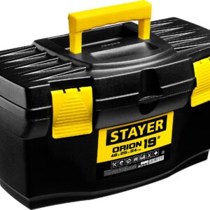 STAYER ORION-19, 480 х 250 х 240 мм, (19″), пластиковый ящик для инструментов (38110-18)