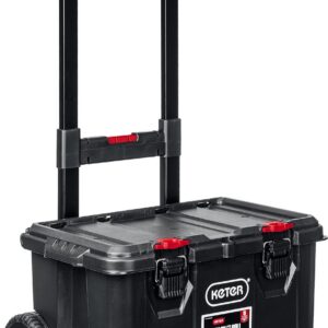 KETER STACKNROLL, 525 х 411 х 560 мм, (21″), пластиковый ящик-тележка на колесах (38397)