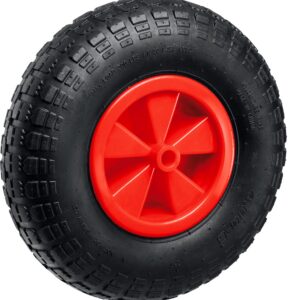 MIRAX WM-16, 4″ х 329 мм, для тачки (арт. 39900), ударопрочный пластик, пневматическое колесо (39916)
