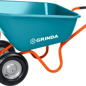 GRINDA GP-1, кузов увеличенного объема 260 л, г/п 120 кг, ударопрочный пластик, тачка садовая PROLine (422401)