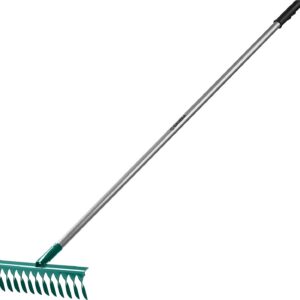 GRINDA PR-12T ALU, 380 х 95 х 1500 мм, 12 витых зубцов, углеродистая сталь, алюминиевый черенок, садовые грабли, PROLine (39585) — изображение 1