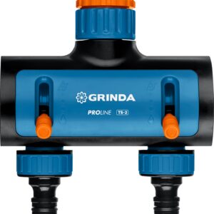 GRINDA TS-2, двухканальный 3/4″ - 1″ с внутренней резьбой, соединитель с внешней резьбой 3/4″ - 1, поливочный распределитель, PROLine (8-426312)