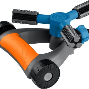 GRINDA RR-Pro, 3 сопла, на подставке с колёсиками, ударопрочный пластик, круговой распылитель, PROLine (429317)
