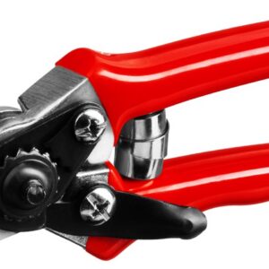 GRINDA G-44, 152 мм, закаленные лезвия, тефлоновое покрытие, алюминиевые рукоятки, виниловое покрытие, плоскостной мини-секатор (8-423000) — изображение 1