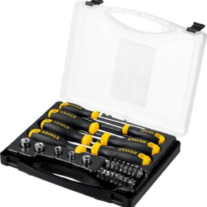 STAYER ProTech, 32 предм., набор отверток с насадками, Professional (25134-H18) — изображение 1