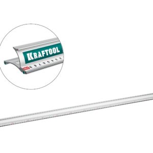 KRAFTOOL KRAFT-LINE, 2.0 м, усиленная алюминиевая линейка со стальной направляющей (34275-200) — изображение 1