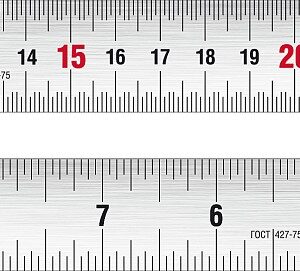 ЗУБР Про-30Д, длина 0.30 м, усиленная нержавеющая линейка, Профессионал (34280-030-Д)