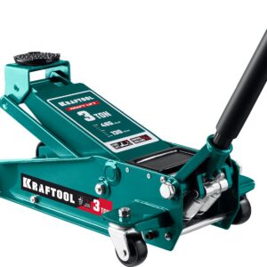 KRAFTOOL KRAFT-LIFT, 3 т, 130 - 465 мм, подкатной домкрат с быстрым подъемом для СТО (43450-3) — изображение 1