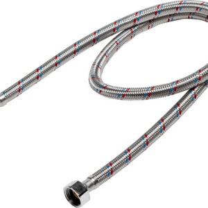 STAYER 1/2″, 1 м, гайка-штуцер, гибкая подводка для воды, Professional (51015-G/S-100)