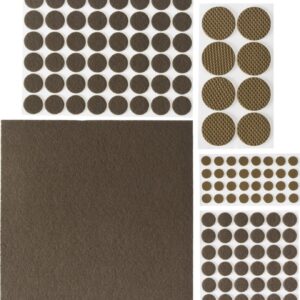 STAYER коричневые, самоклеящиеся, 125 шт, набор мебельных накладок (40916-H125)