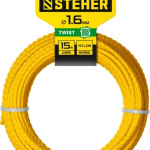 STEHER ВИТОЙ КВАДРАТ, 1.6 мм, 15 м, леска для триммера (75020-1.6)