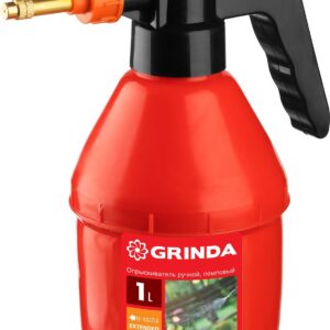 GRINDA PS-1E, объем 1 л, ручной, с удлинённым соплом, колба из полиэтилена, помповый опрыскиватель (40366)