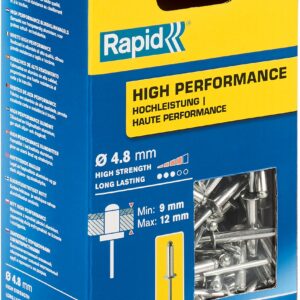 RAPID R:High-performance-rivet, 4.8 х 16 мм, 300 шт, алюминиевая высокопроизводительная заклепка (5001438)