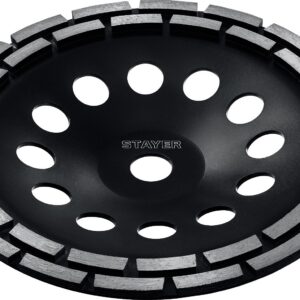 STAYER Double, d 230 мм, двухрядная алмазная шлифовальная чашка (33381-230)