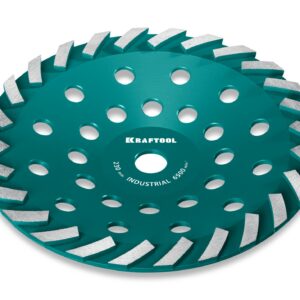 KRAFTOOL Turbo d 230 мм, сегментная алмазная чашка, INDUSTRIAL (33368-230)