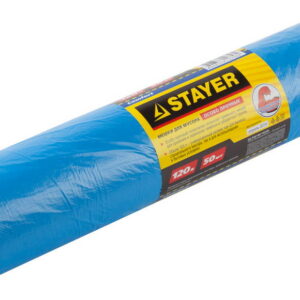 Stayer 120 л, 50 шт, синие, особопрочные, мусорные мешки (39156-120)