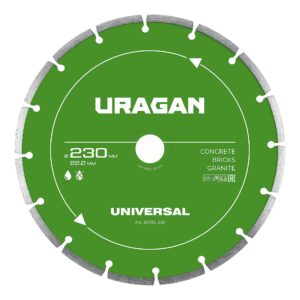 URAGAN UNIVERSAL 230 мм, диск алмазный отрезной сегментный (36705-230) — изображение 1