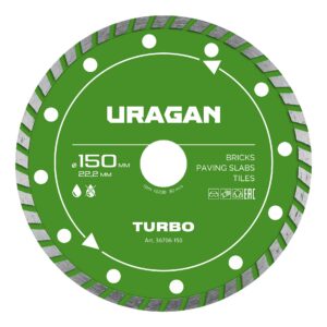 URAGAN TURBO 150 мм, диск алмазный отрезной сегментированный (36706-150) — изображение 1