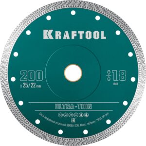 KRAFTOOL ULTRA-THIN 200х1.8 мм ультратонкий алмазный диск (36685-200) — изображение 1