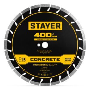 STAYER CONCRETE 400 мм, диск алмазный по бетону и камню, PROFESSIONAL (3668-400) — изображение 1