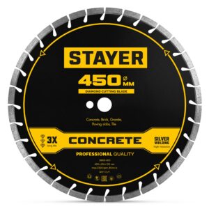 STAYER CONCRETE 450 мм, диск алмазный по бетону и камню, PROFESSIONAL (3668-450) — изображение 1