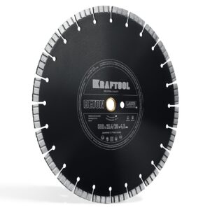KRAFTOOL BETON 500 мм (25.4/20 мм, 12х4.0 мм), алмазный диск (36686-500) — изображение 1