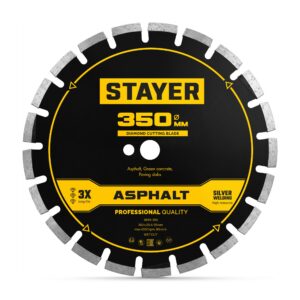 STAYER ASPHALT 350 мм, диск алмазный по асфальту, PROFESSIONAL (3669-350) — изображение 1