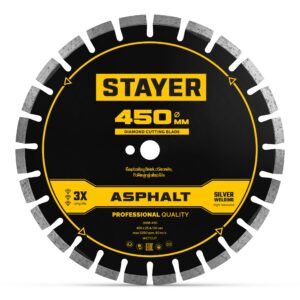 STAYER ASPHALT 450 мм, диск алмазный по асфальту, PROFESSIONAL (3669-450) — изображение 1