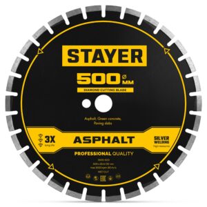 STAYER ASPHALT 500 мм, диск алмазный по асфальту, PROFESSIONAL (3669-500) — изображение 1