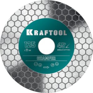 KRAFTOOL CHAMFER 125 мм (22.2 мм, 25х1.6 мм) Шлифовально-отрезной алмазный диск (36689-125) — изображение 1