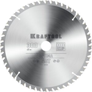 KRAFTOOL Optima, 300 х 32 мм, 48Т, пильный диск по дереву (36951-300-32) — изображение 1