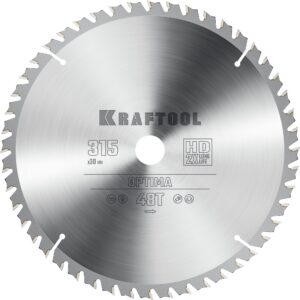 KRAFTOOL Optima, 315 х 30 мм, 48Т, пильный диск по дереву (36951-315-30) — изображение 1