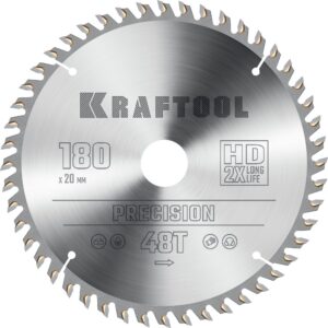 KRAFTOOL Precision, 180 х 20 мм, 48Т, пильный диск по дереву (36952-180-20) — изображение 1