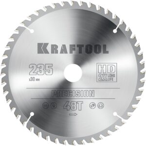 KRAFTOOL Precision, 235 х 30 мм, 48Т, пильный диск по дереву (36952-235-30) — изображение 1