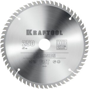 KRAFTOOL Precision, 250 х 32 мм, 60Т, пильный диск по дереву (36952-250-32) — изображение 1