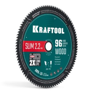 KRAFTOOL Slim wood cut 305 х 30 x 2.2 мм, 96Т, диск пильный по дереву, (36955-305-30-96) — изображение 1