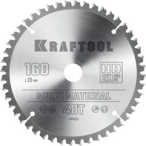 KRAFTOOL Multi Material, 160 х 20 мм, 48Т, пильный диск по алюминию (36953-160-20) — изображение 1