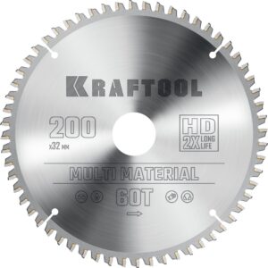 KRAFTOOL Multi Material, 200 х 32 мм, 60Т, пильный диск по алюминию (36953-200-32) — изображение 1