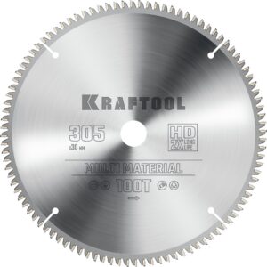 KRAFTOOL Multi Material, 305 х 30 мм, 100Т, пильный диск по алюминию (36953-305-30) — изображение 1