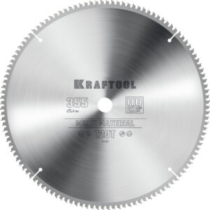 KRAFTOOL Multi Material, 355 х 25.4 мм, 120Т, пильный диск по алюминию (36953-355-25.4) — изображение 1
