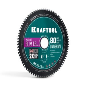 KRAFTOOL Slim multi cut 190 х 30 x 1.6 мм, 80Т, диск пильный по дереву (36957-190-30-80) — изображение 1
