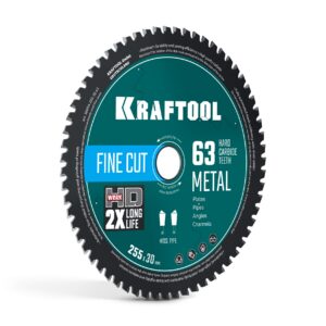 KRAFTOOL Metal Cut 255 х 30 мм, 63Т, диск пильный по металлу и стали (36954-255-30-63) — изображение 1